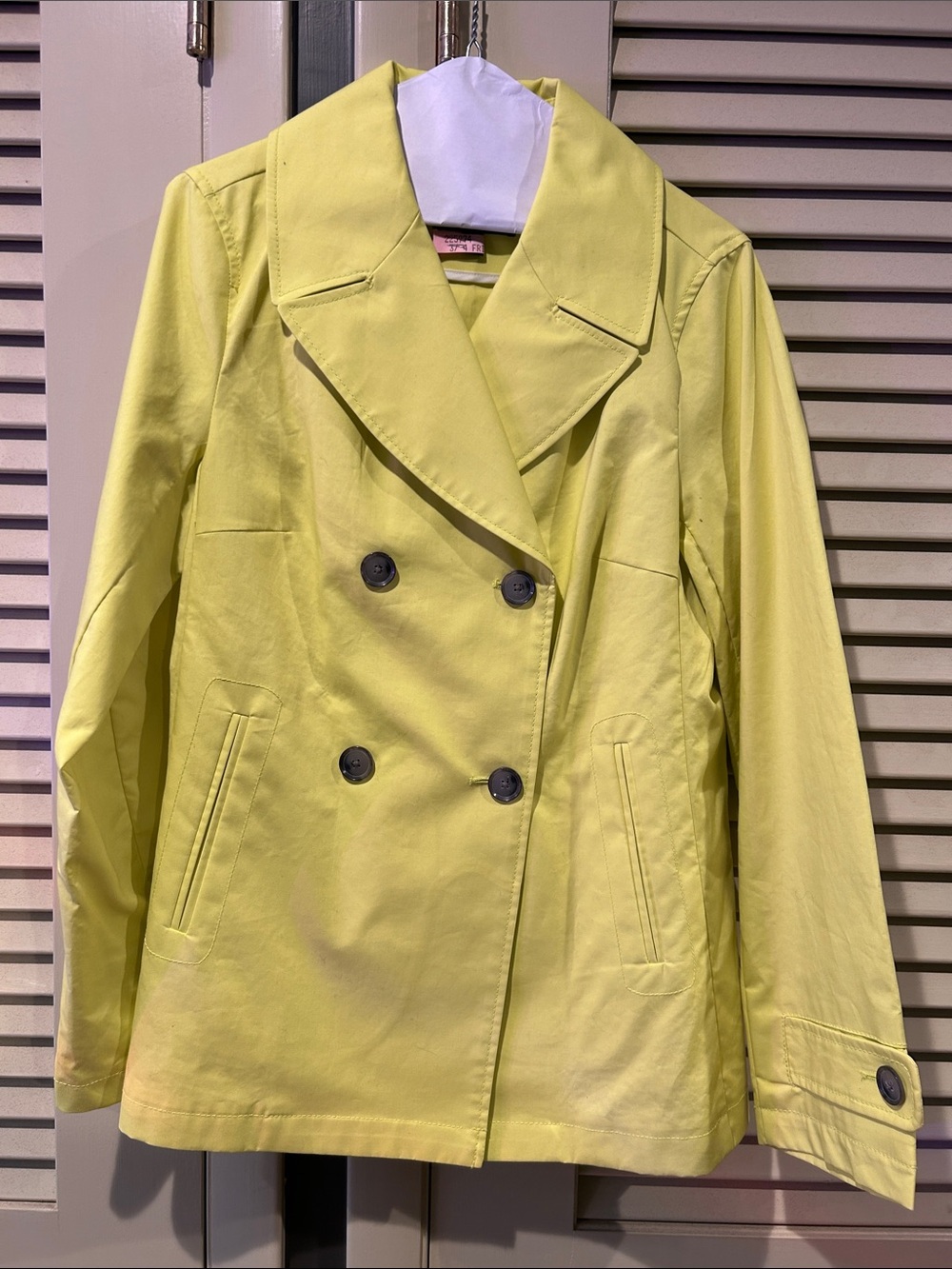 Banana Republic Double Breasted Yellow Jacket Womens Medium
